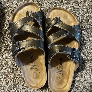 Natural Reflections Dark Brown Sandals